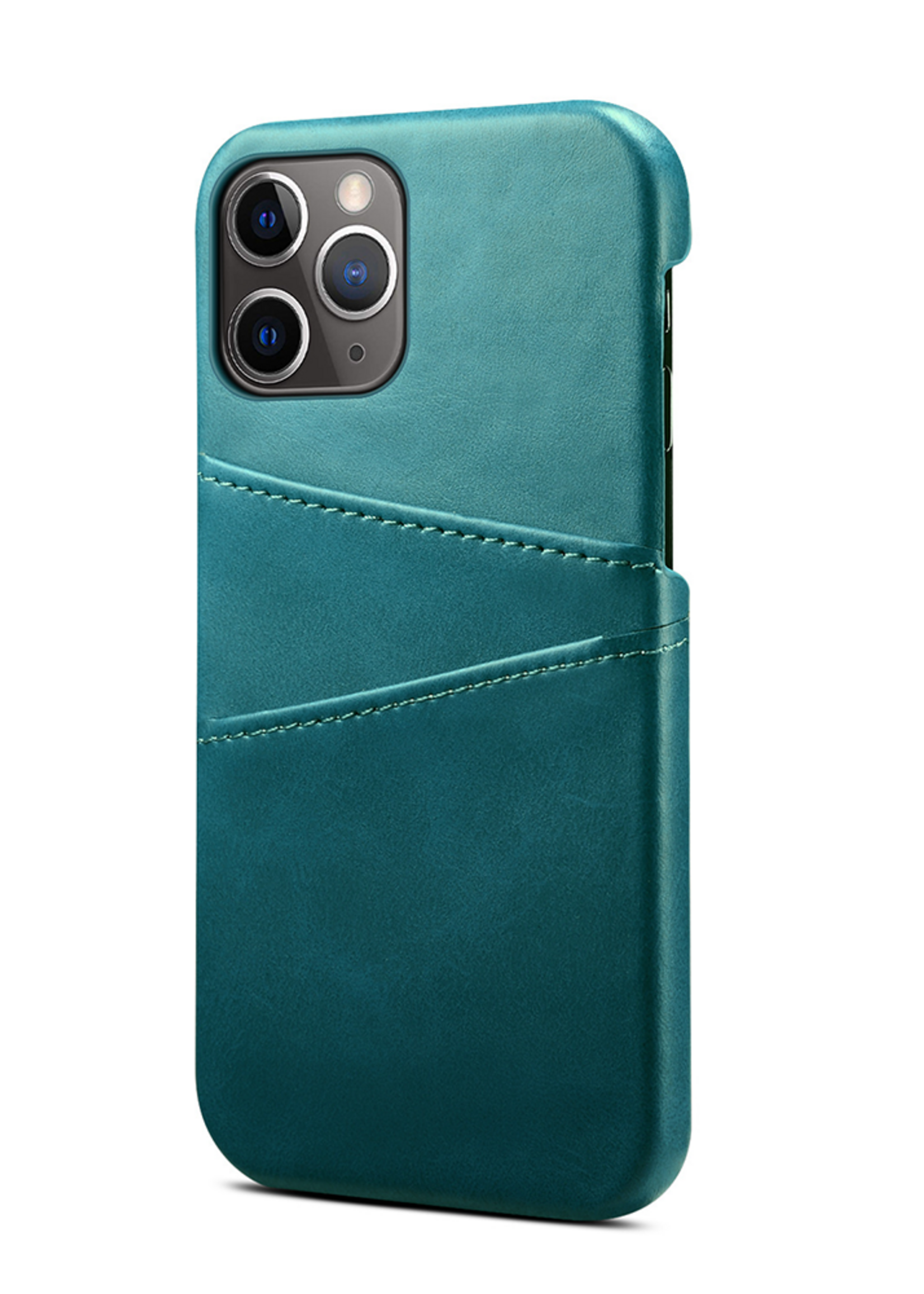 JVS Products Xiaomi Redmi Note 10 Pro hoesje - Backcover - Pasjeshouder - Portemonnee - Kunstleer - Turquoise