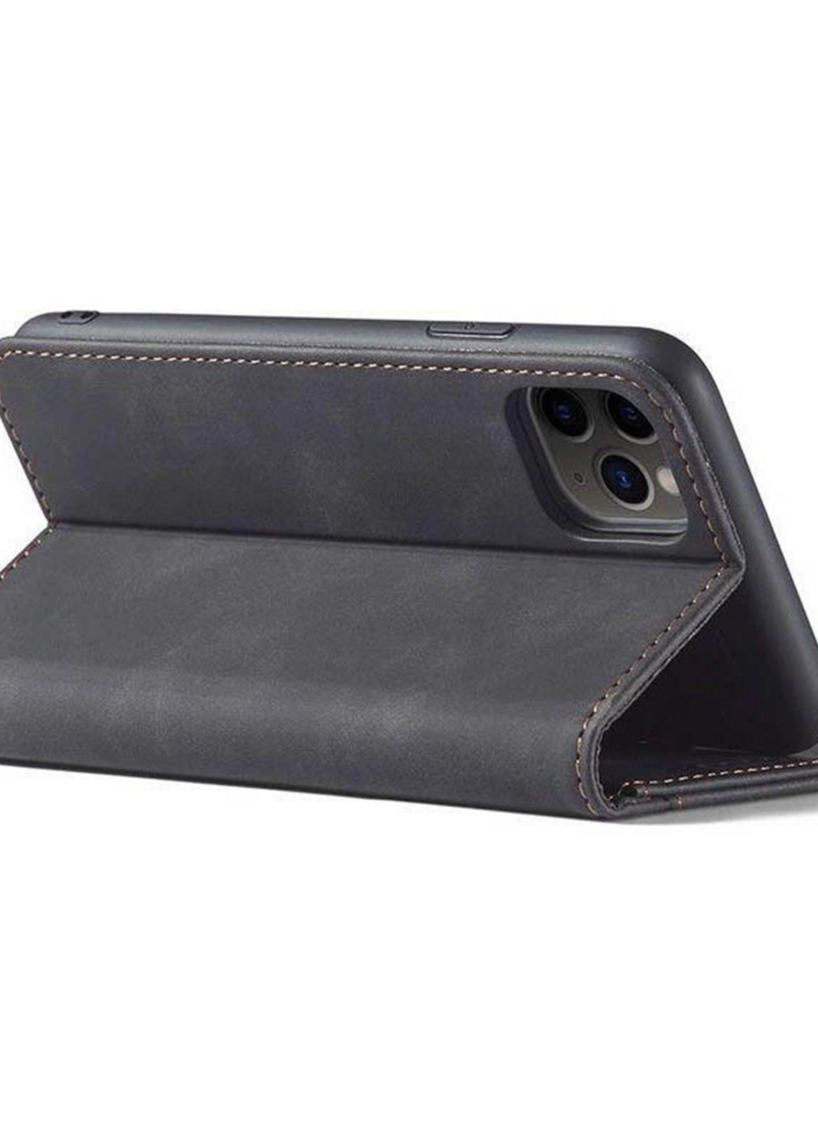 JVS Products Xiaomi Redmi Note 10 Pro hoesje - Bookcase - Pasjeshouder - Portemonnee - Kunstleer - Zwart