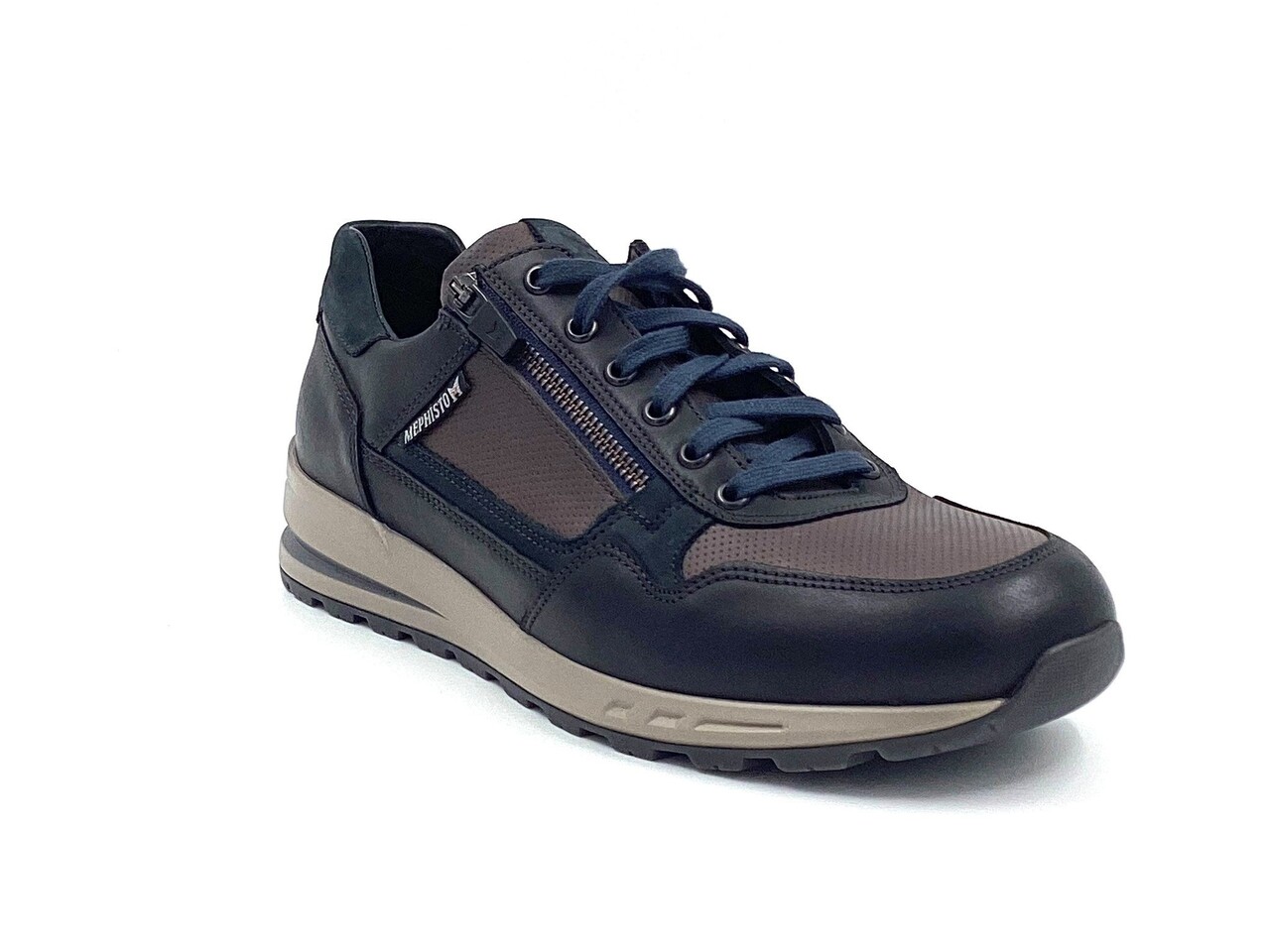 Mephisto Veterschoen zwart/grijs