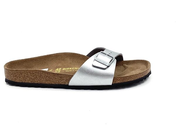 Birkenstock slipper madrid zilver