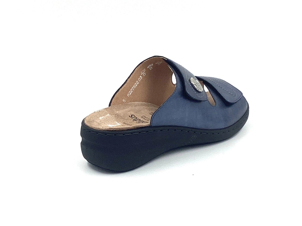 Solidus slipper blauw,nude,donkerblauw
