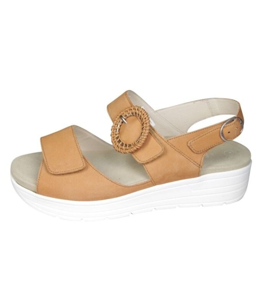 Solidus sandaal Greta Nubuck muskat