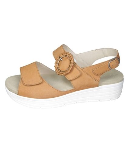 Solidus sandaal Greta Nubuck muskat