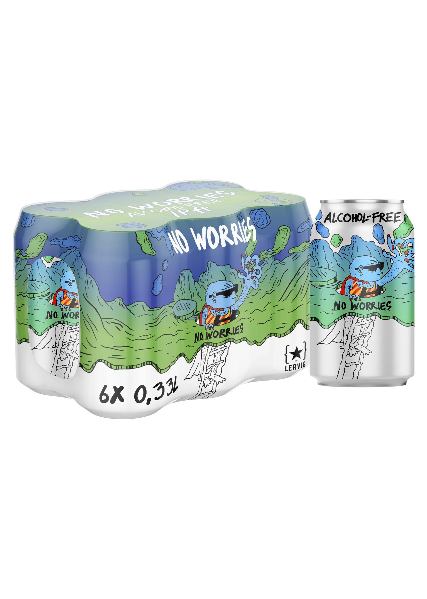 Lervig Lervig - No Worries PROMO 6-PACK - 6x33cl