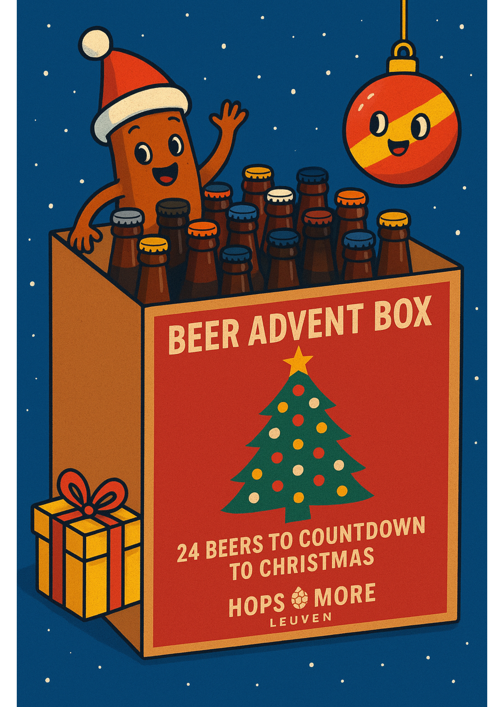 Hops N More HNM Hoppy Christmas Advent Box International Edition 2025 - 24 beers