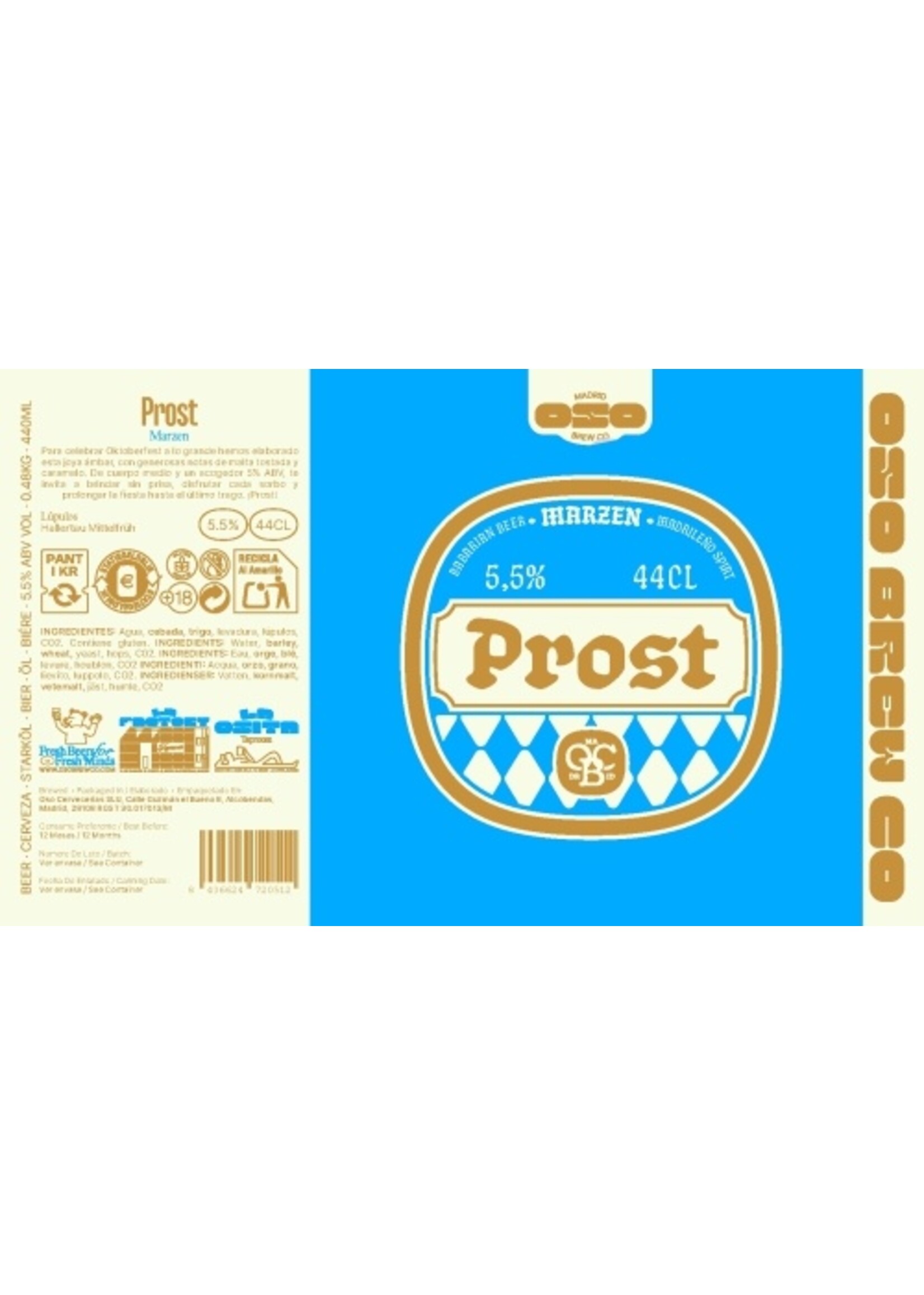 Oso Brewing Oso Brewing - Prost - 44cl