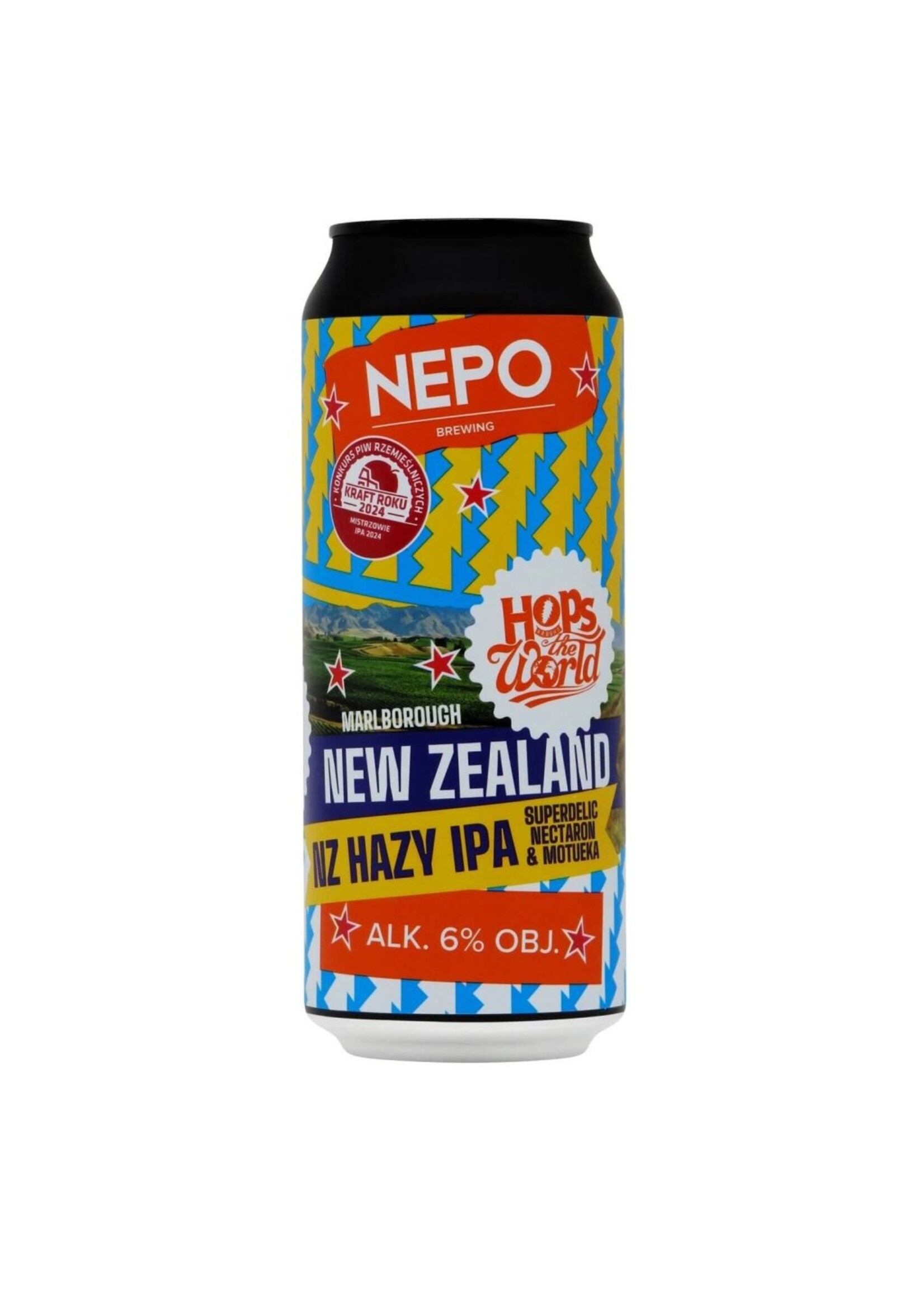 Nepomucen Nepomucen - Hops Around the World: New Zealand Marlborough - Superdelic, Nectaron & Motueka- 50cl