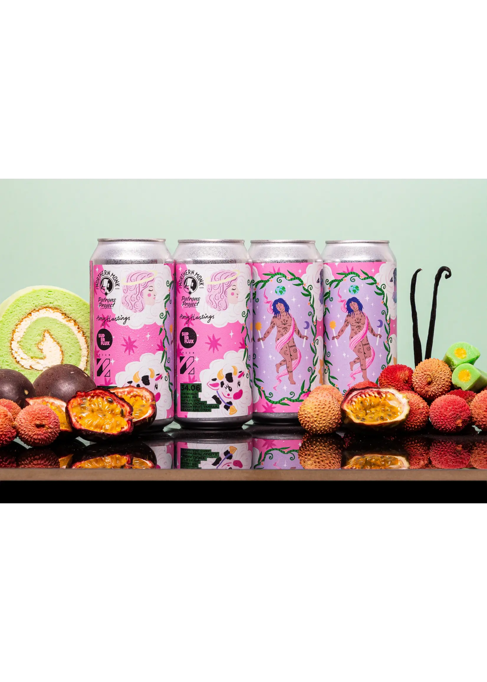 Northern Monk Northern Monk - PATRONS PROJECT 34.06 // AMY HASTINGS // THE WORLD // PRIZM, SUPERFLUX // GLOBAL IPA - 44cl