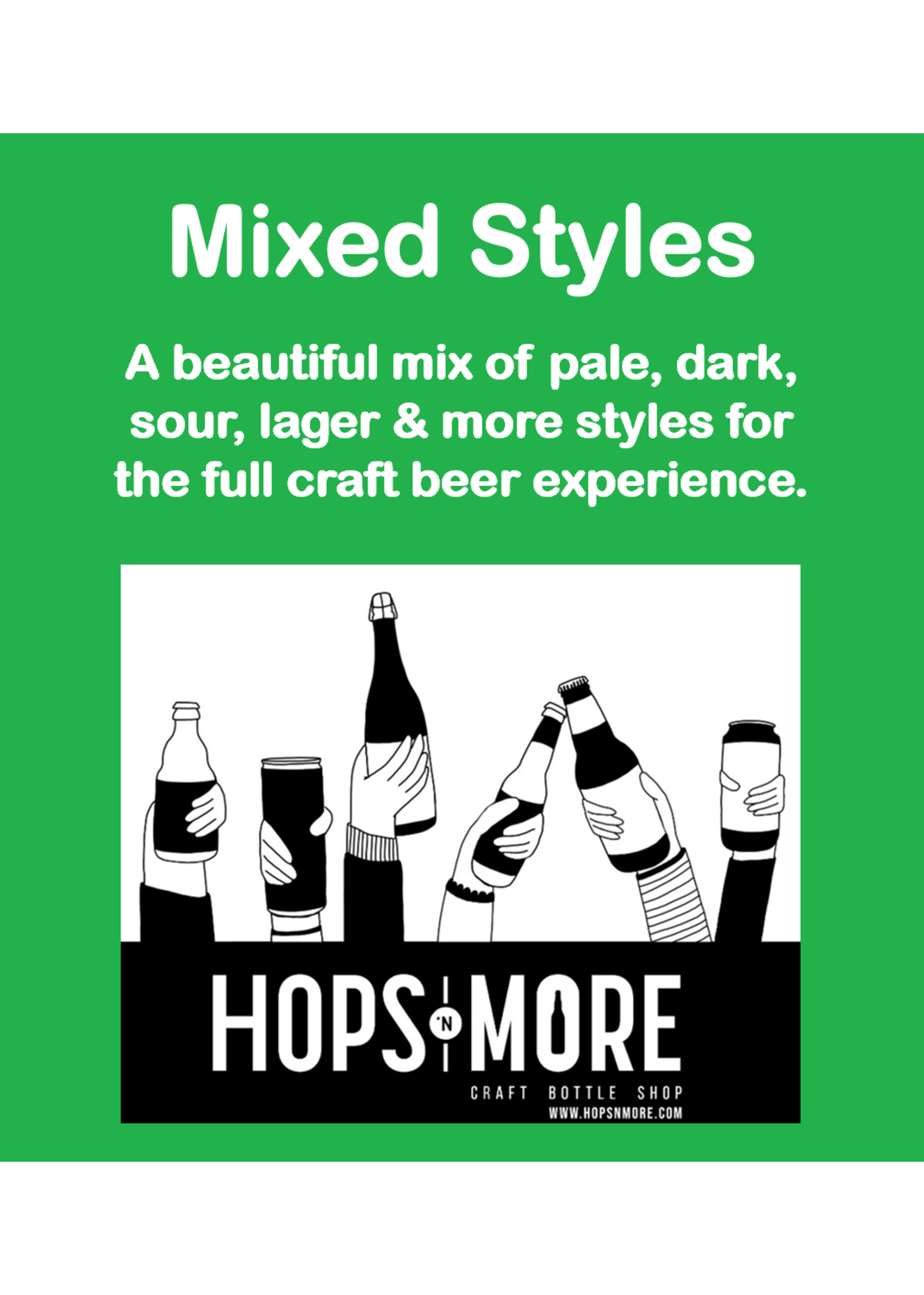 Hops N More Hops Beer Club - 6 Months Mixed Styles Box (inclusief verzending)