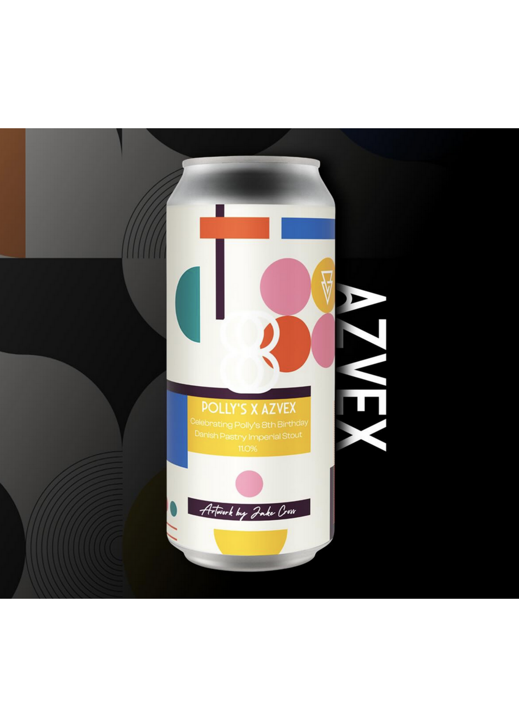 Pollys Polly's Brew - 8th Birthday - Danish Pastry Imperial Stout (collab Azvex) - 44cl