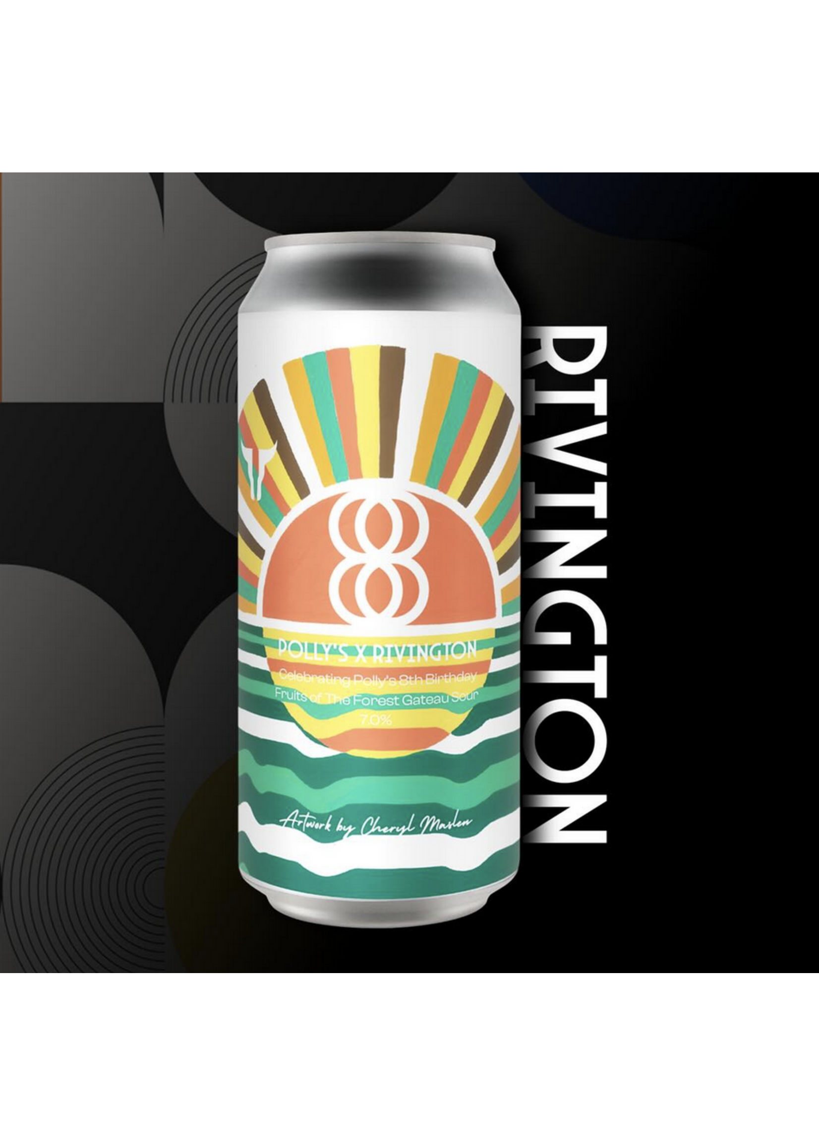 Pollys Polly's Brew - 8th Birthday - Fruit of the Forest Smoothie Sour (collab Rivington) - 44cl