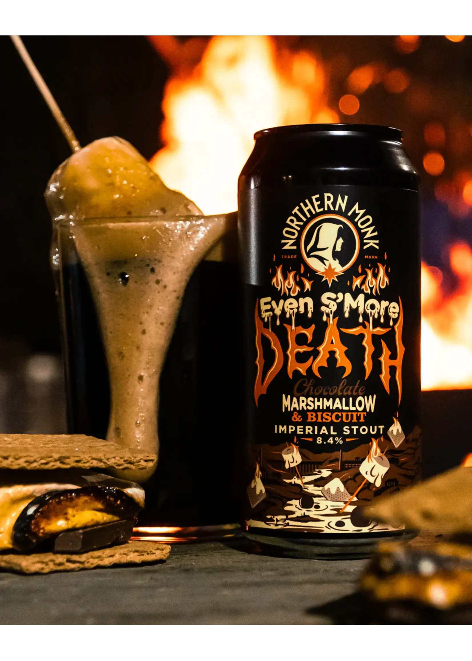 Northern Monk Northern Monk - EVEN S'MORE DEATH // CHOCOLATE, MARSHMALLOW & BISCUIT IMPERIAL STOUT - 44cl