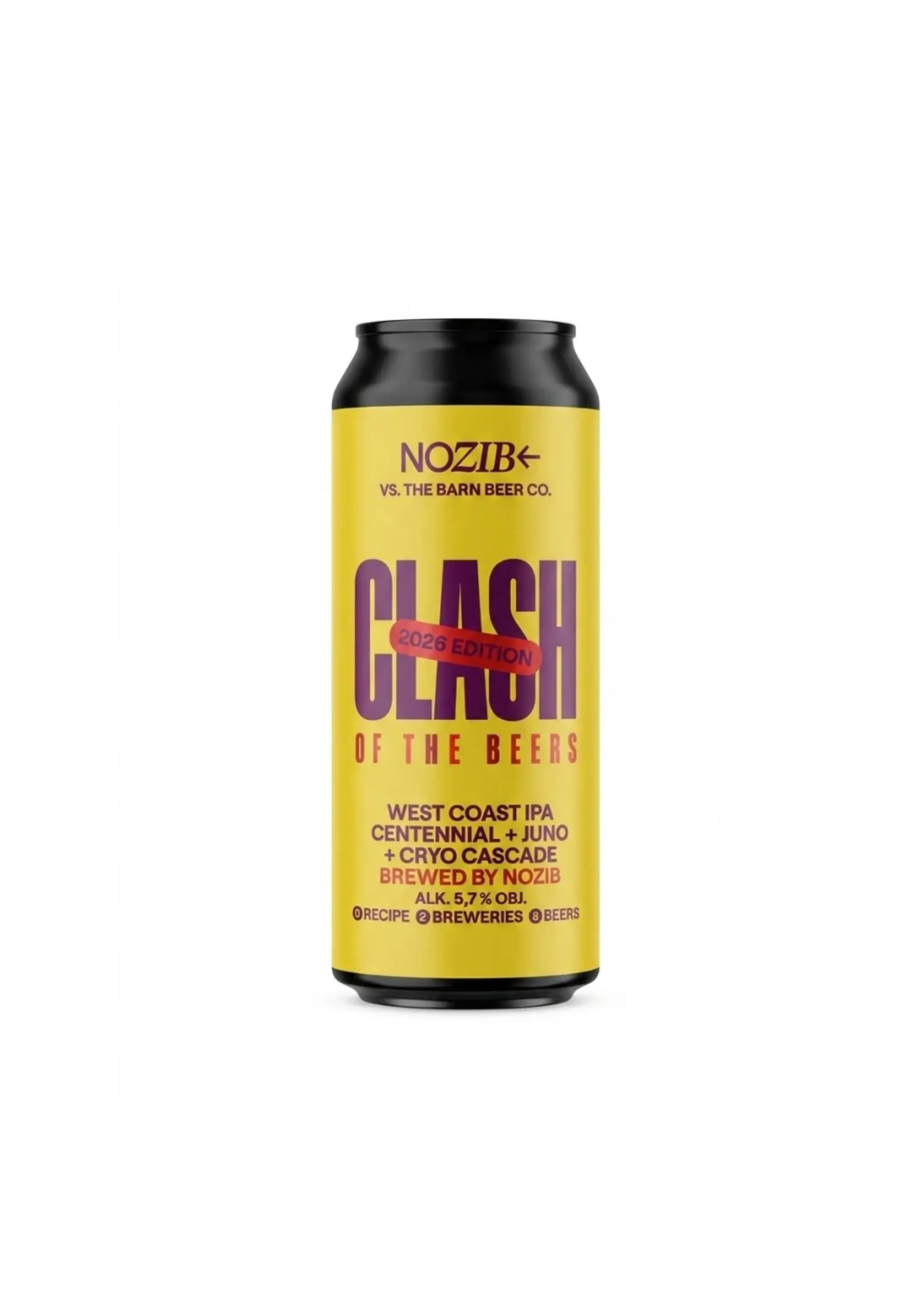 NOZIB NOZIB Brews - Clash 2026 West Coast IPA Centennial + Juno + Cryo Cascade - 50cl