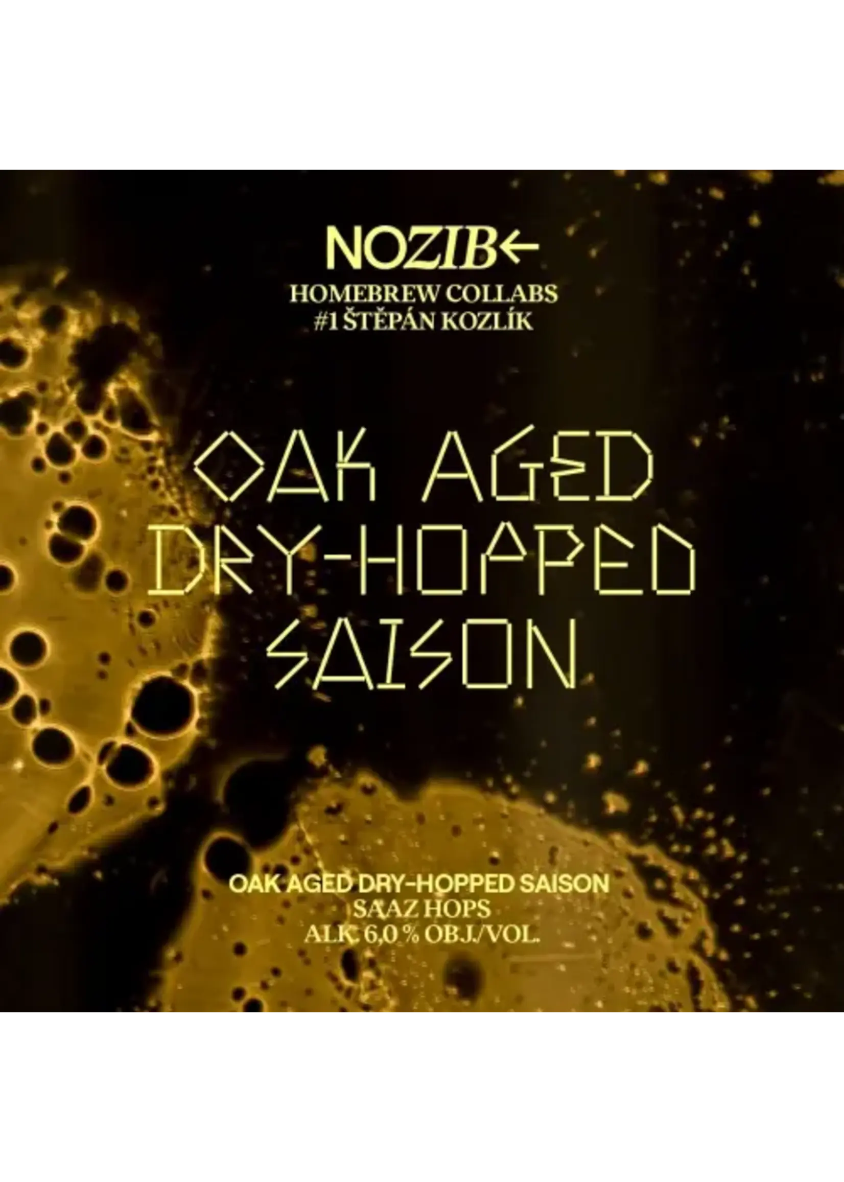 NOZIB NOZIB Brews - Oak Aged Saaz Dry-hopped Saison - 50cl