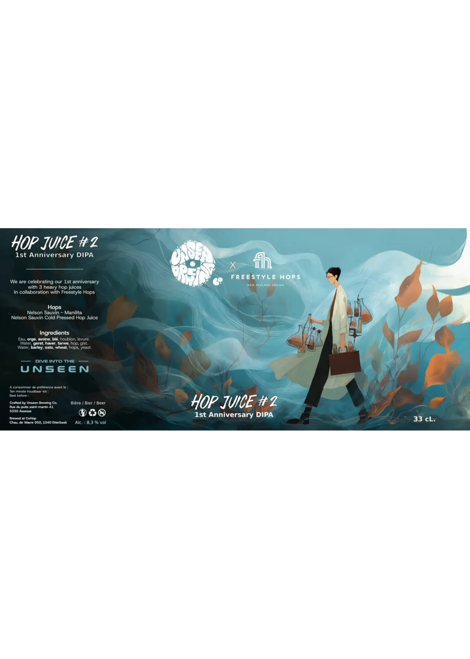 Unseen Brewing Unseen Brewing -  Hop Juice #2 - 33cl
