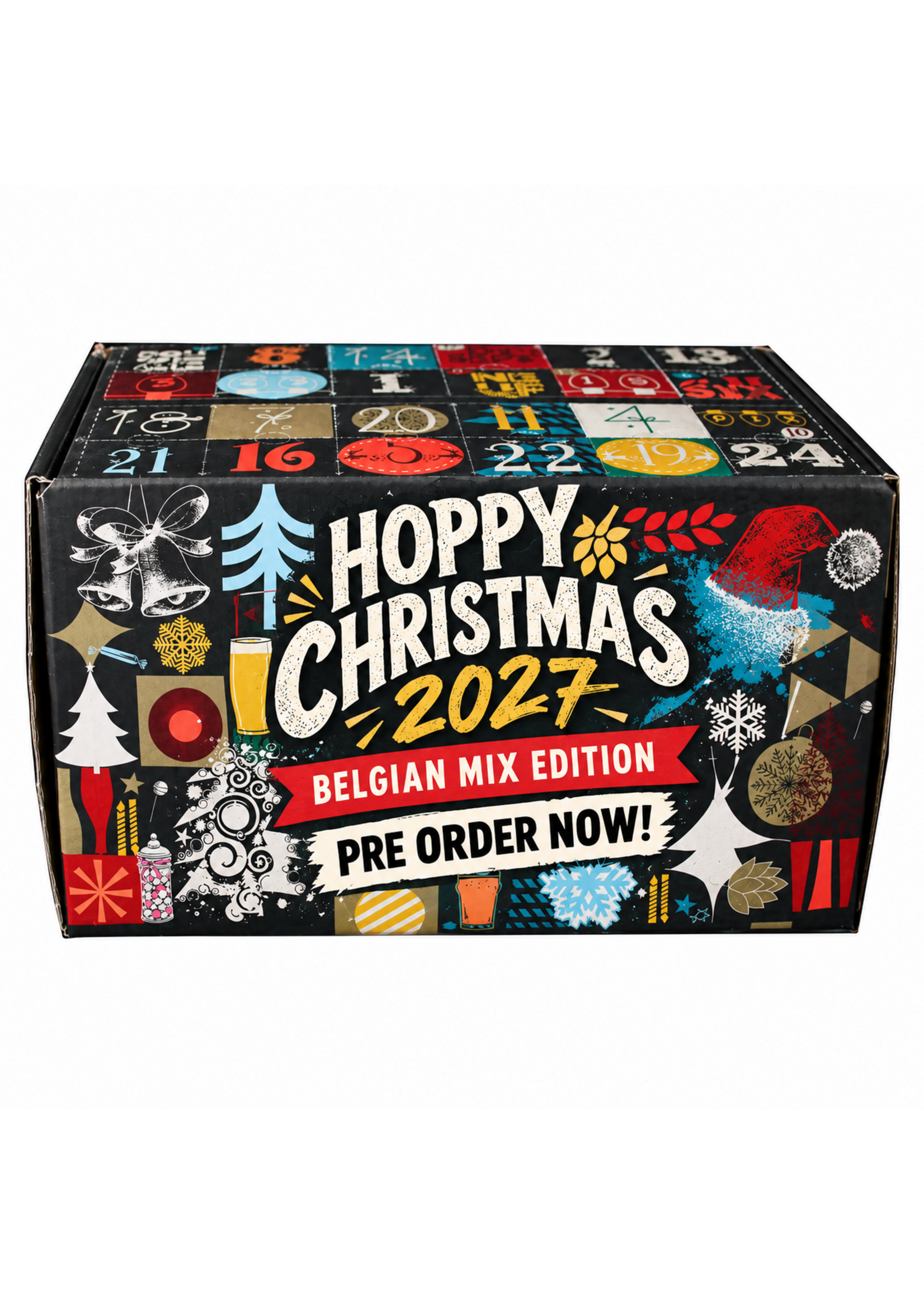 Hops N More HNM Christmas Advent Box Belgium & International Mix Edition 2026 - 24 beers