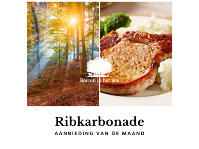 Boeren in het Bos Ribkarbonade Bosvarken