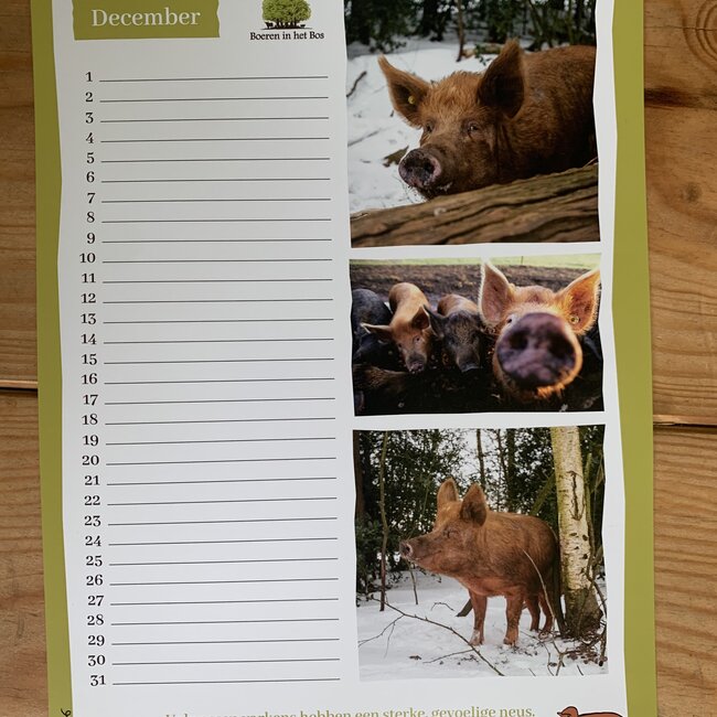 Boeren in het Bos Knorkalender