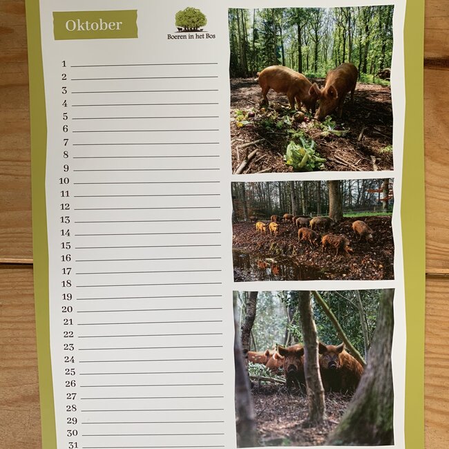 Boeren in het Bos Knorkalender