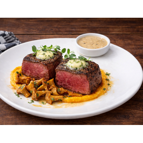 Boeren in het Bos Haasbiefstuk of tournedos van grasgevoerd rund