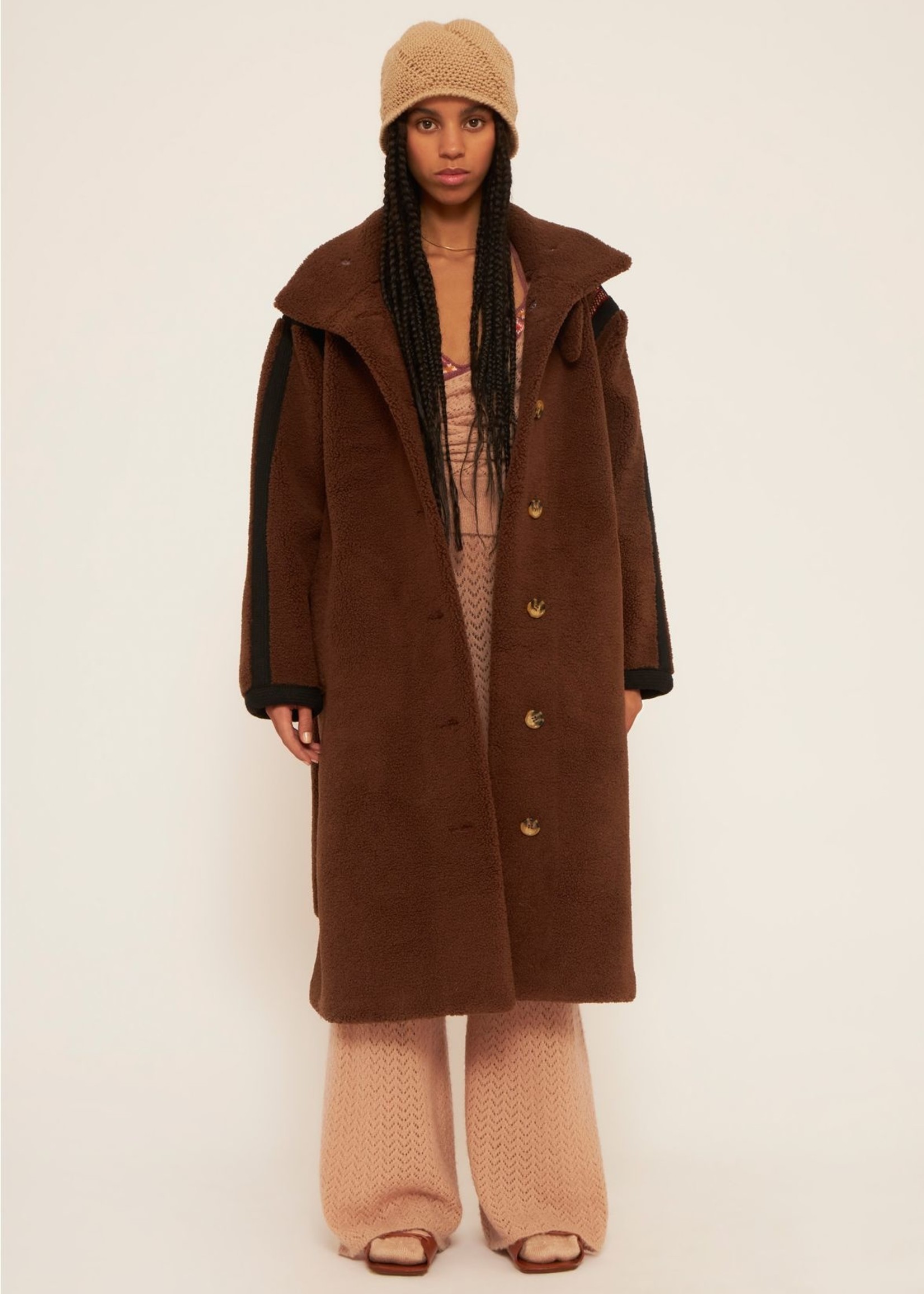 Sabli Coat - Brown
