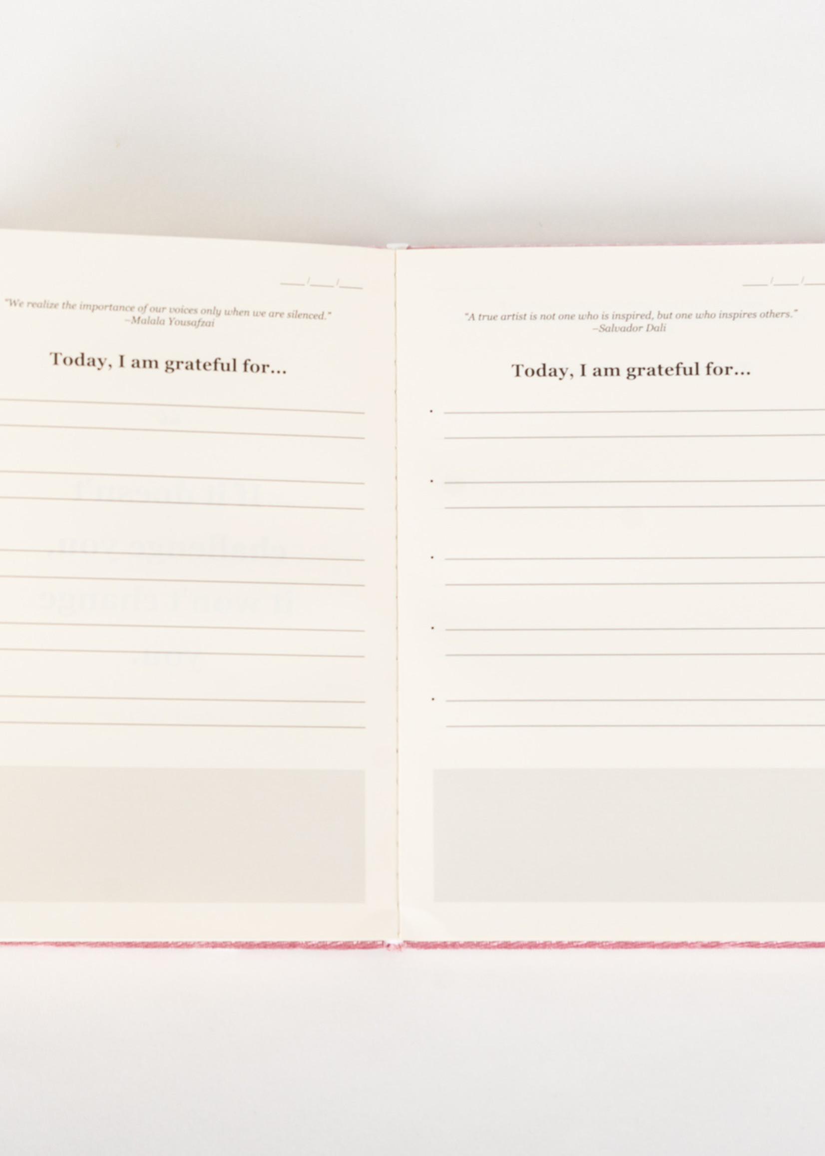 Gratitude List Book Raspberry