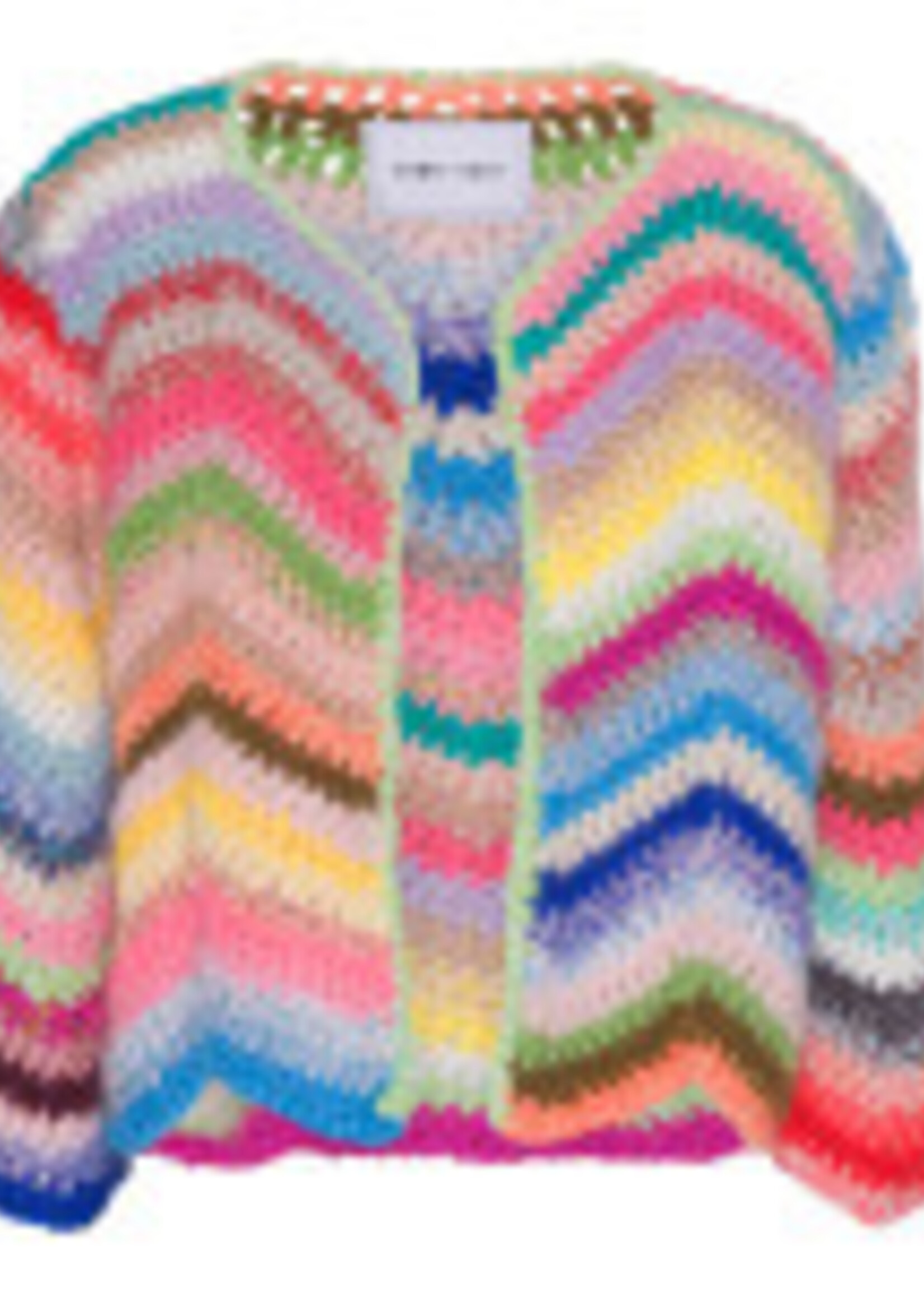 DAWNxDARE Ginza Stripe Hand Crochet Jacket - Multi