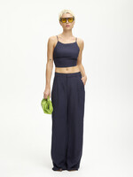 PaulaGZ Linen MW Wide Pants - Seaborne