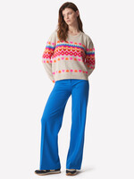 Rainbow Fairisle Jumper - Leslie/Lagoon