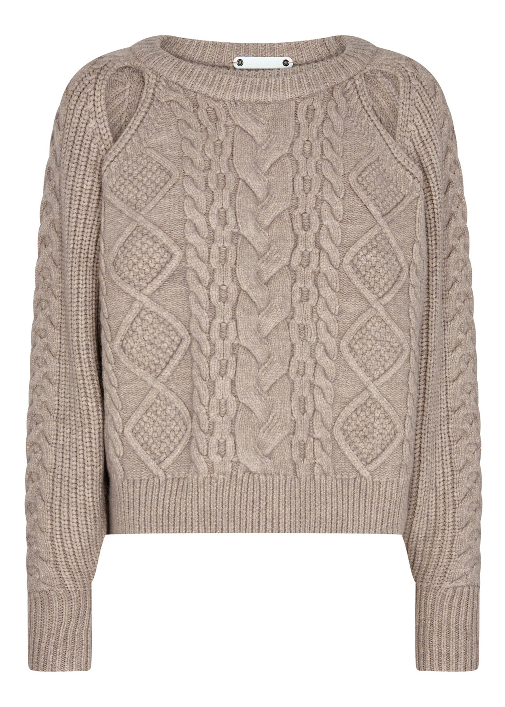 Co'couture New Row Cable Knit - Champagne
