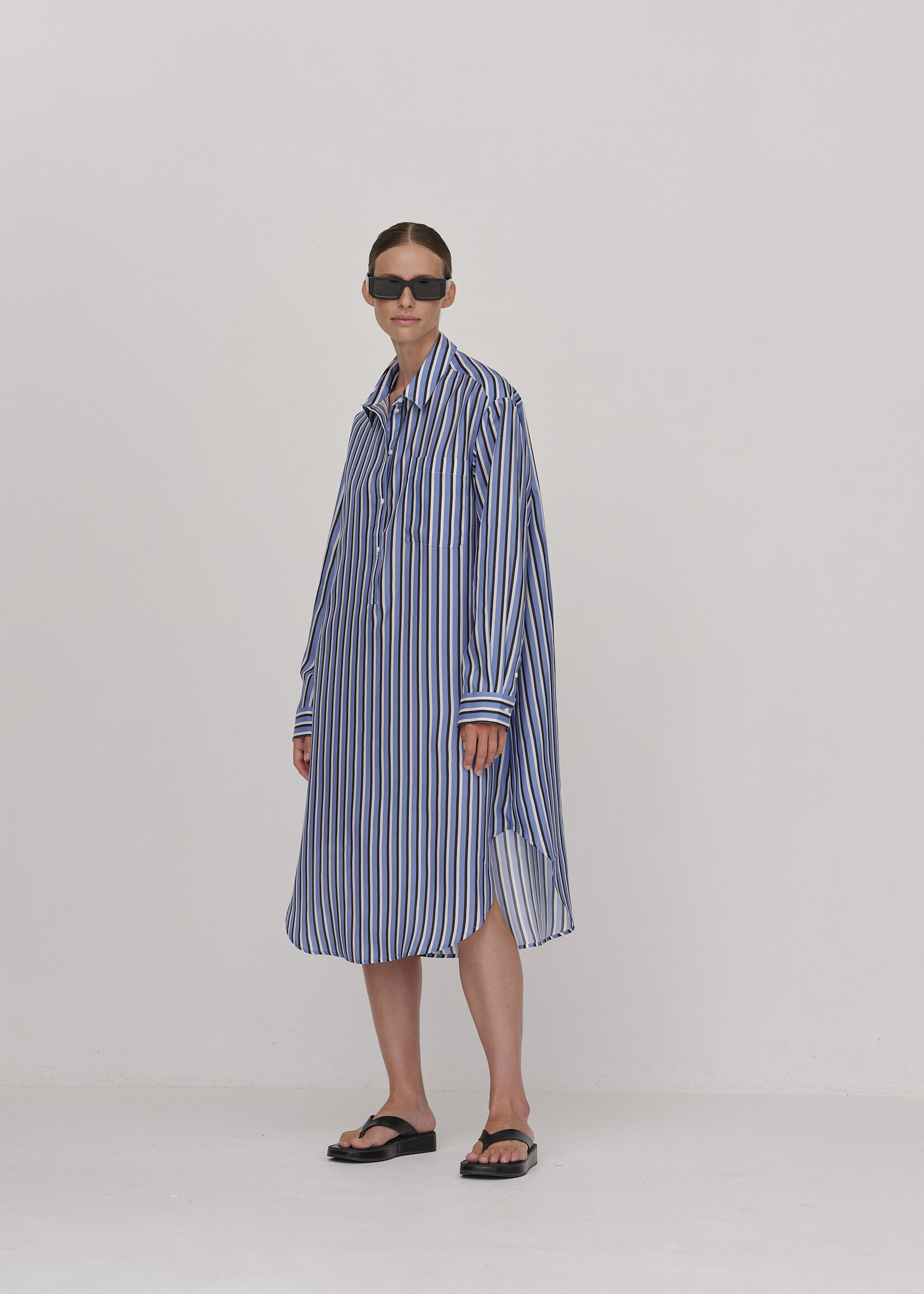 Birgitte Herskind Meyer Dress - Navy Blue Stripe