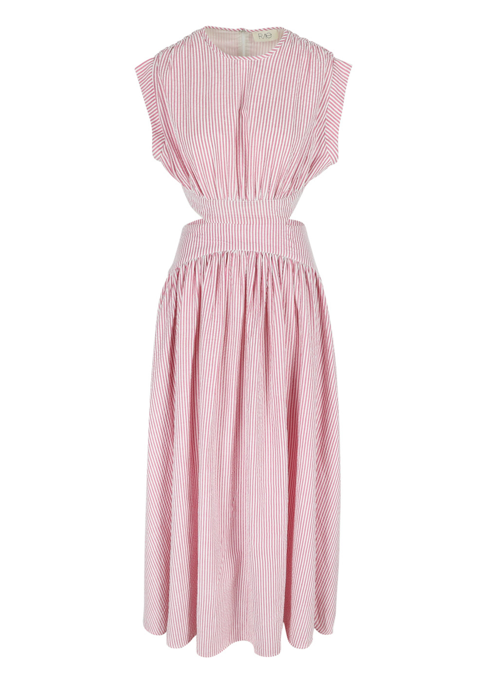 RAE Aimee cutout maxi dress SS23-Pink stripe