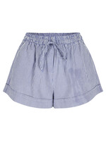 RAE Shorts with drawstring-Dark blue stripe