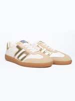 Back 70 Cloud Leather White Baskets - Metallic Gold