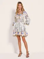 Scarlett poppies Flora Mora Short Dress - Vanilla