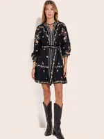 Scarlett poppies Fiucci Short Dress - Onyx Black