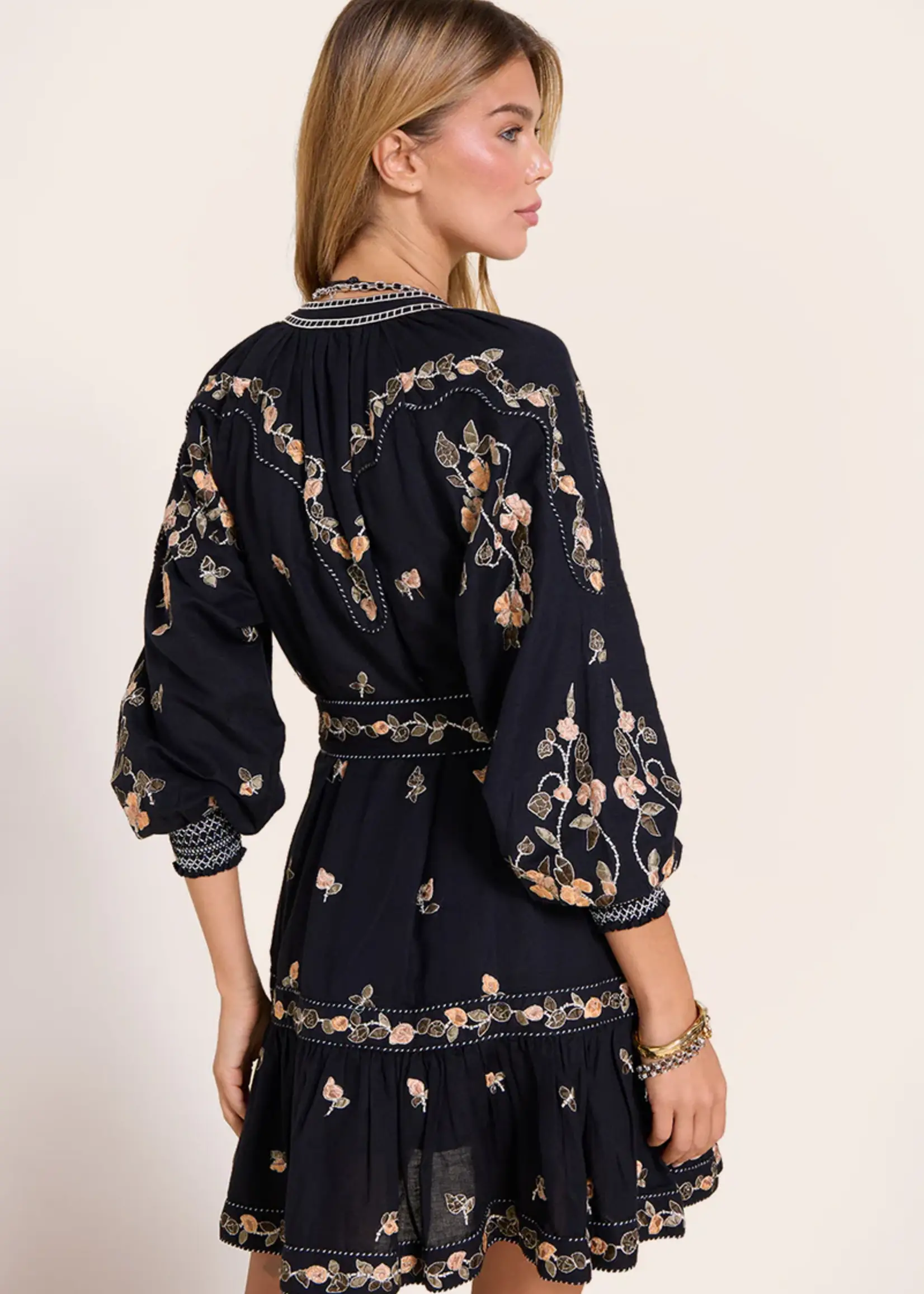 Scarlett poppies Fiucci Short Dress - Onyx Black