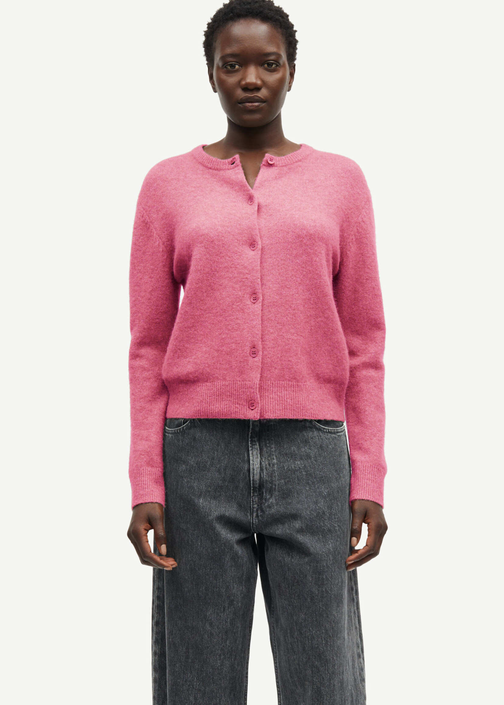 Samsoe Samsoe Nor Short Cardigan 7355 - Rose Wine