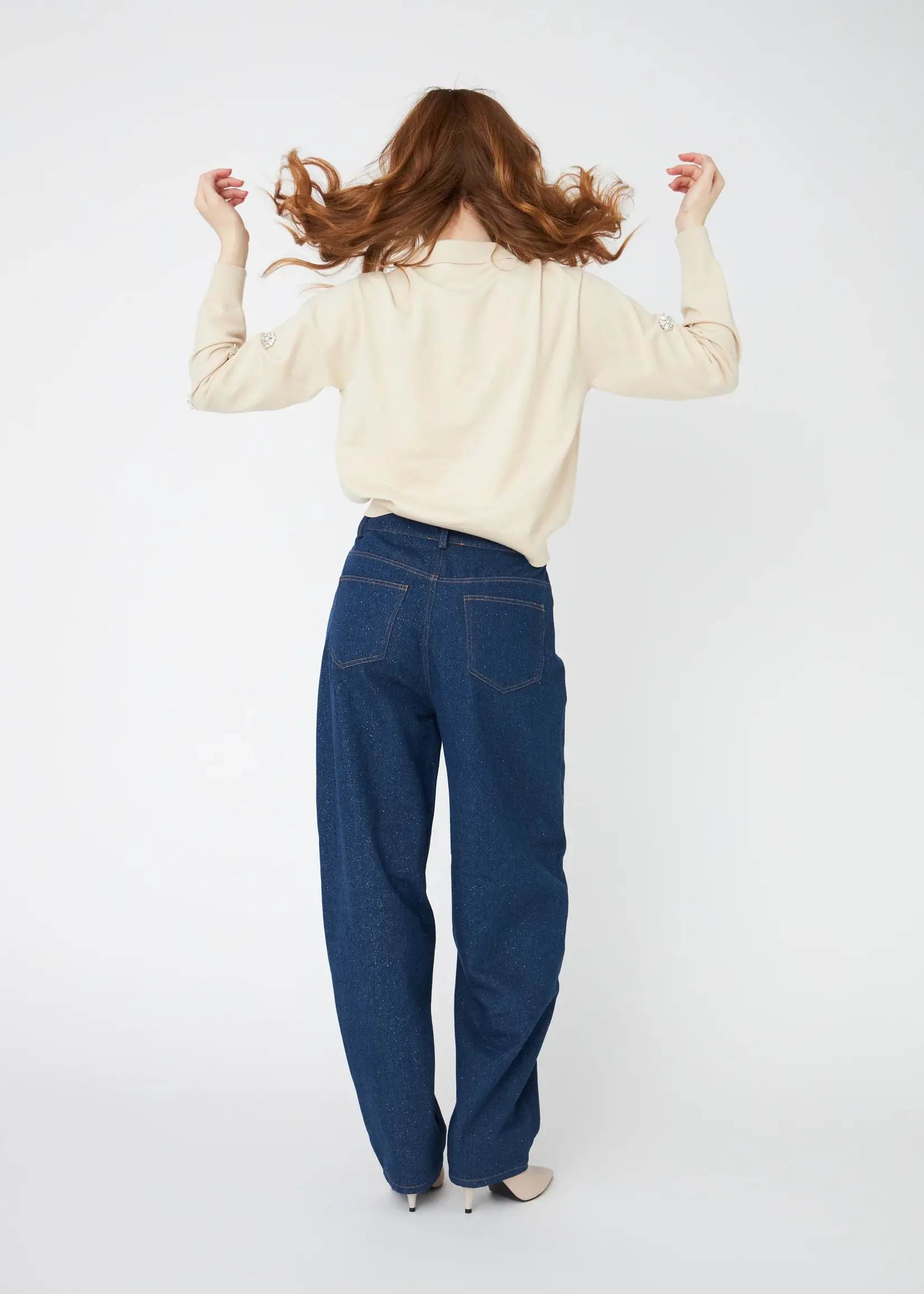 Crass Kibocras Jeans - Glitter Denim