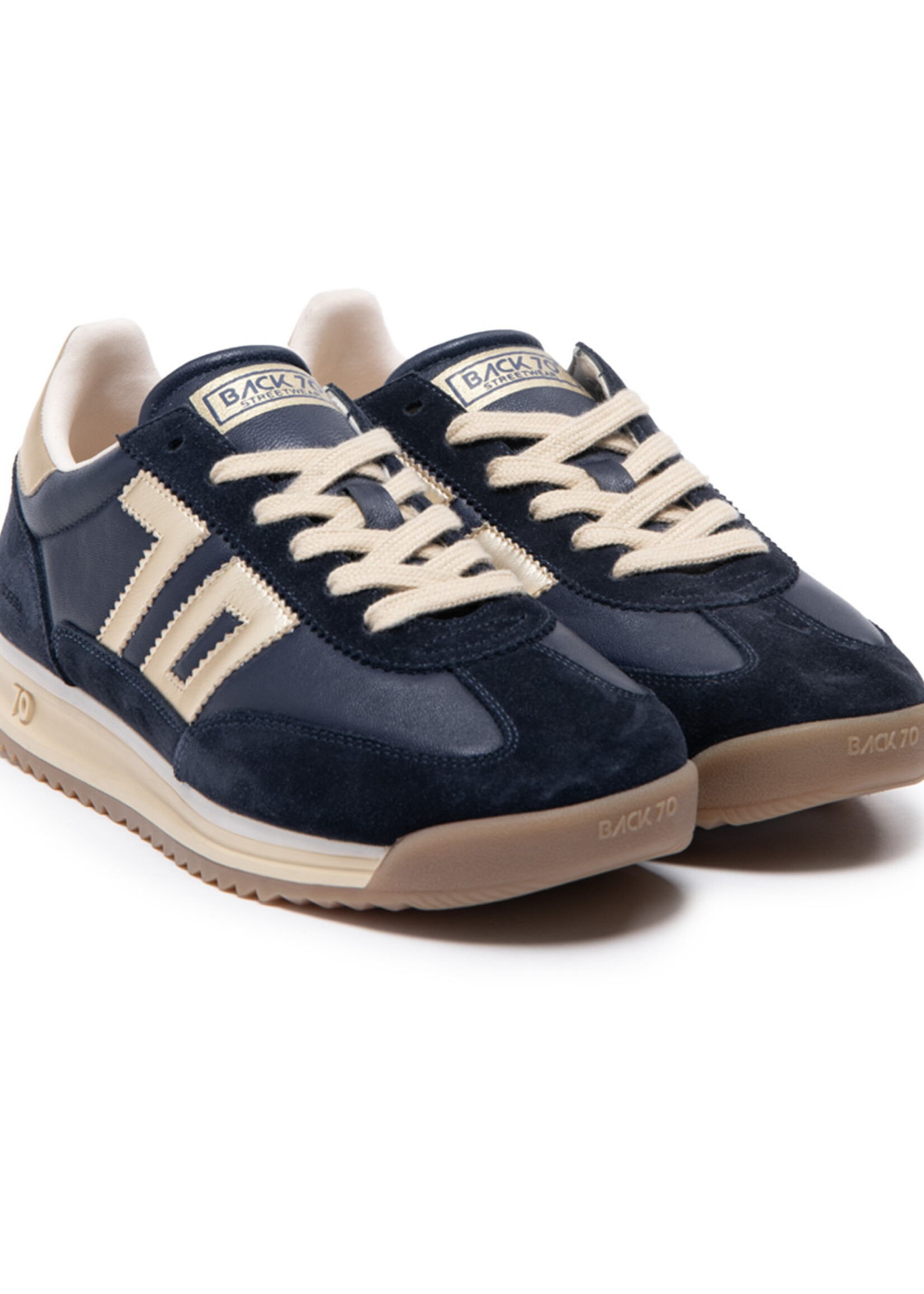 Back 70 Nappa Sponge - Suede Navy Gold