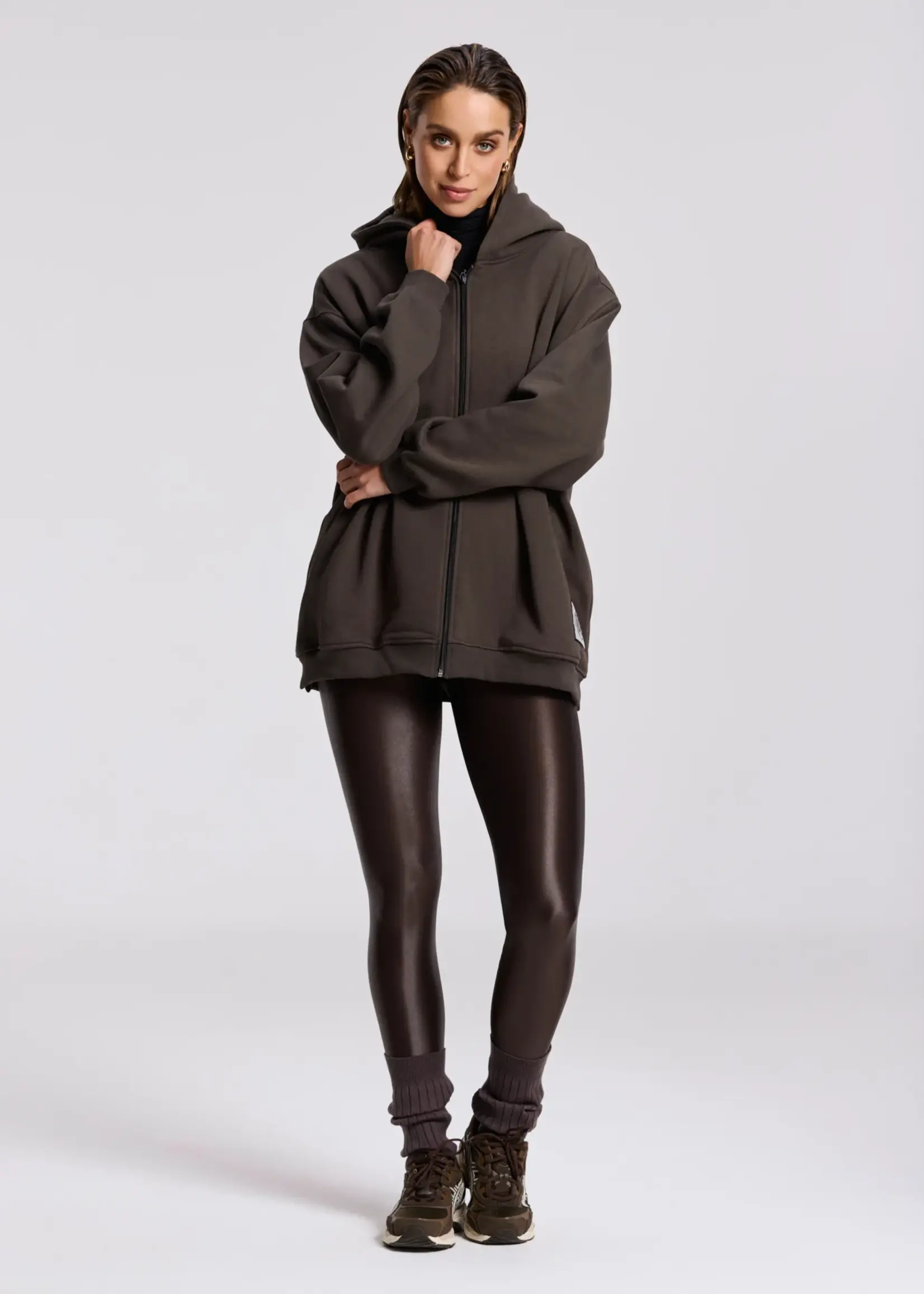 Deblon Sports Teddy Hooded Cardigan - Cacao