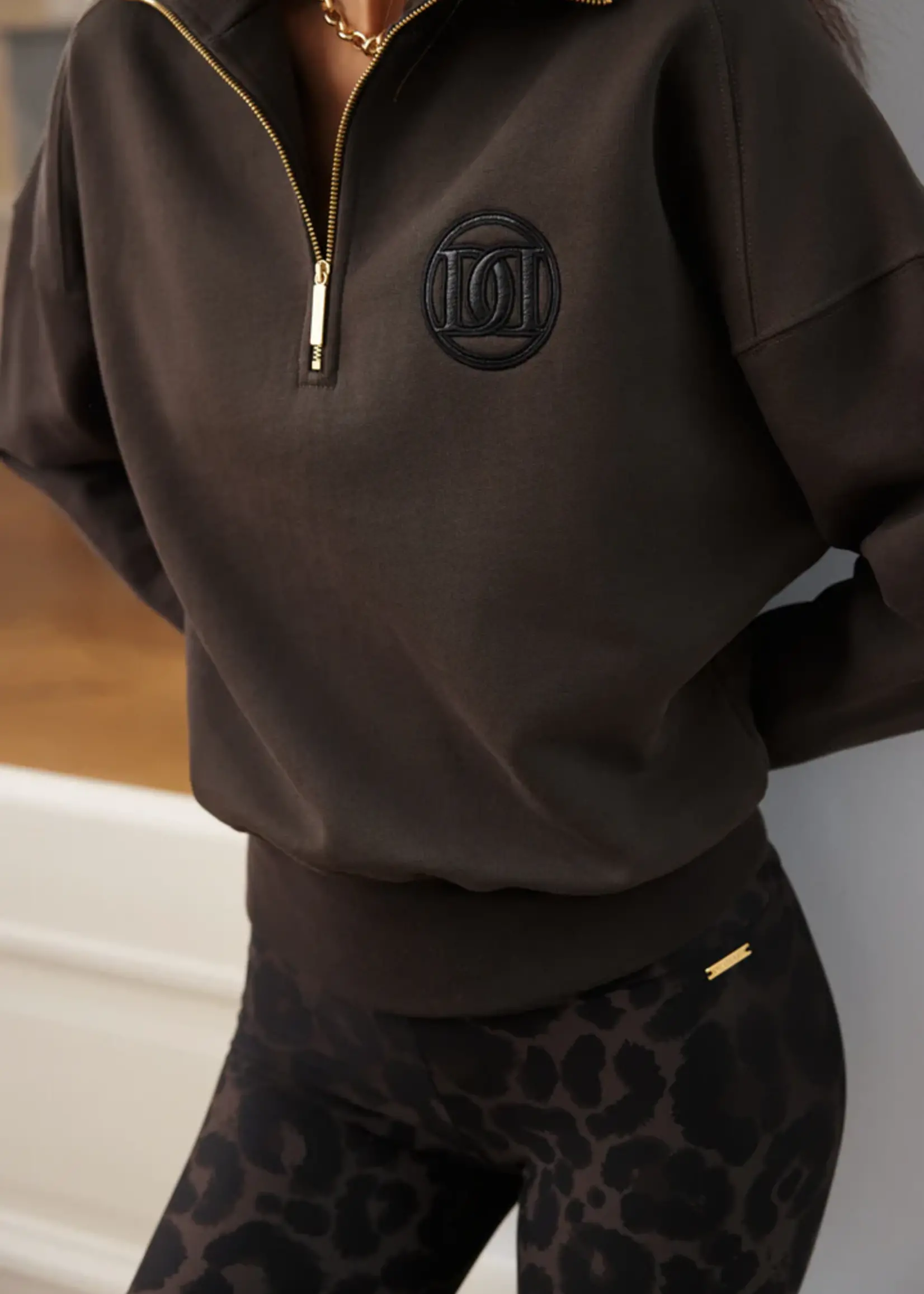 Deblon Sports Classic Leggings High Waistband - Leopard Cacao