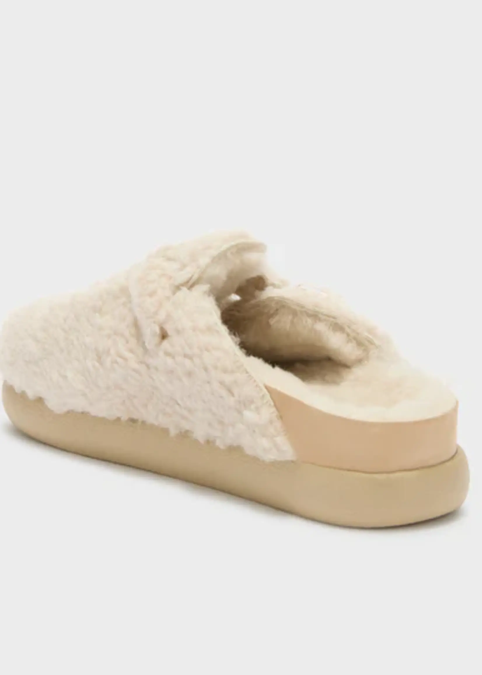 Scholl Fae Chunky FauSher2-W - Blanco Sporco
