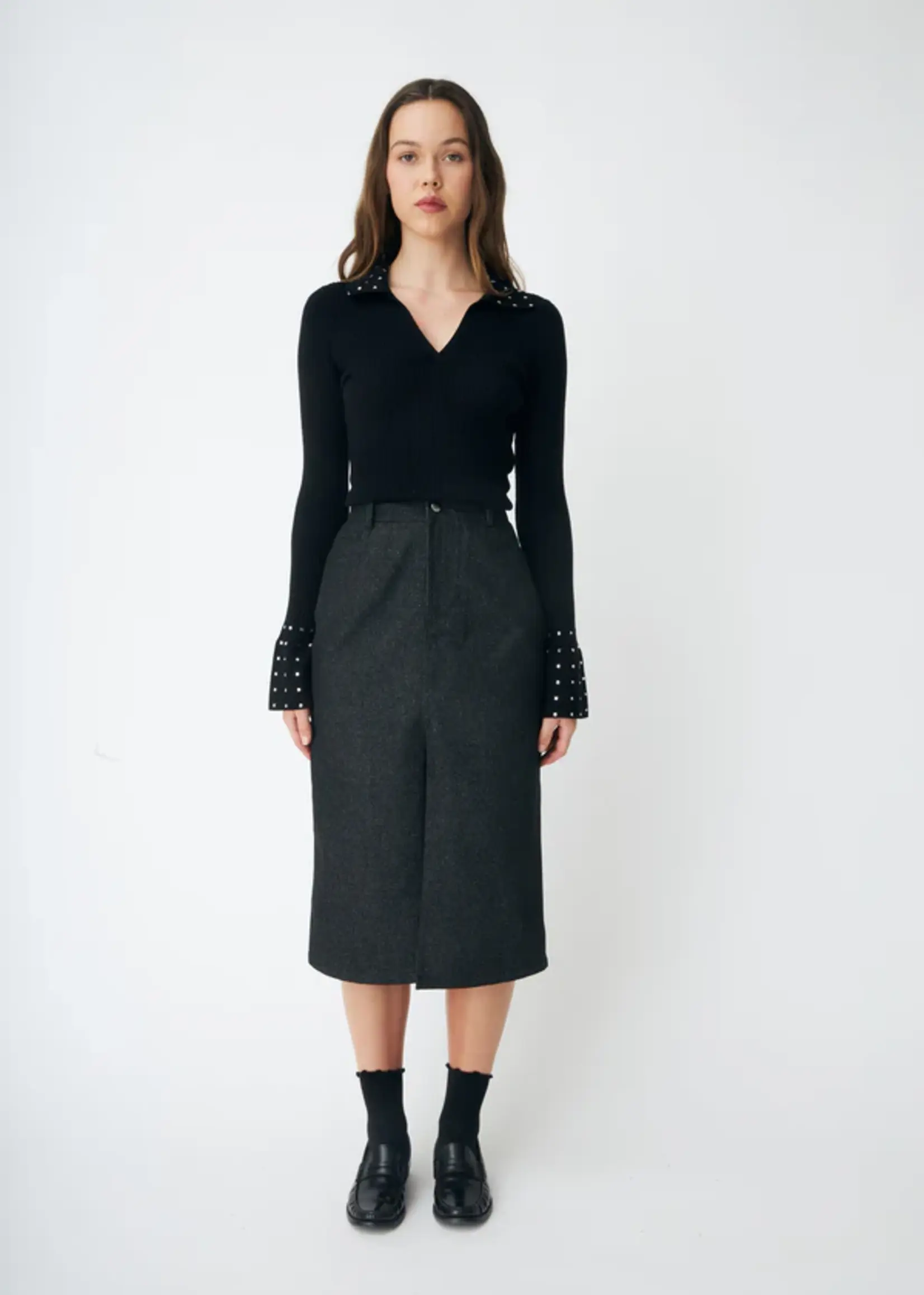 Crass Lissacras Knit Blouse - Black