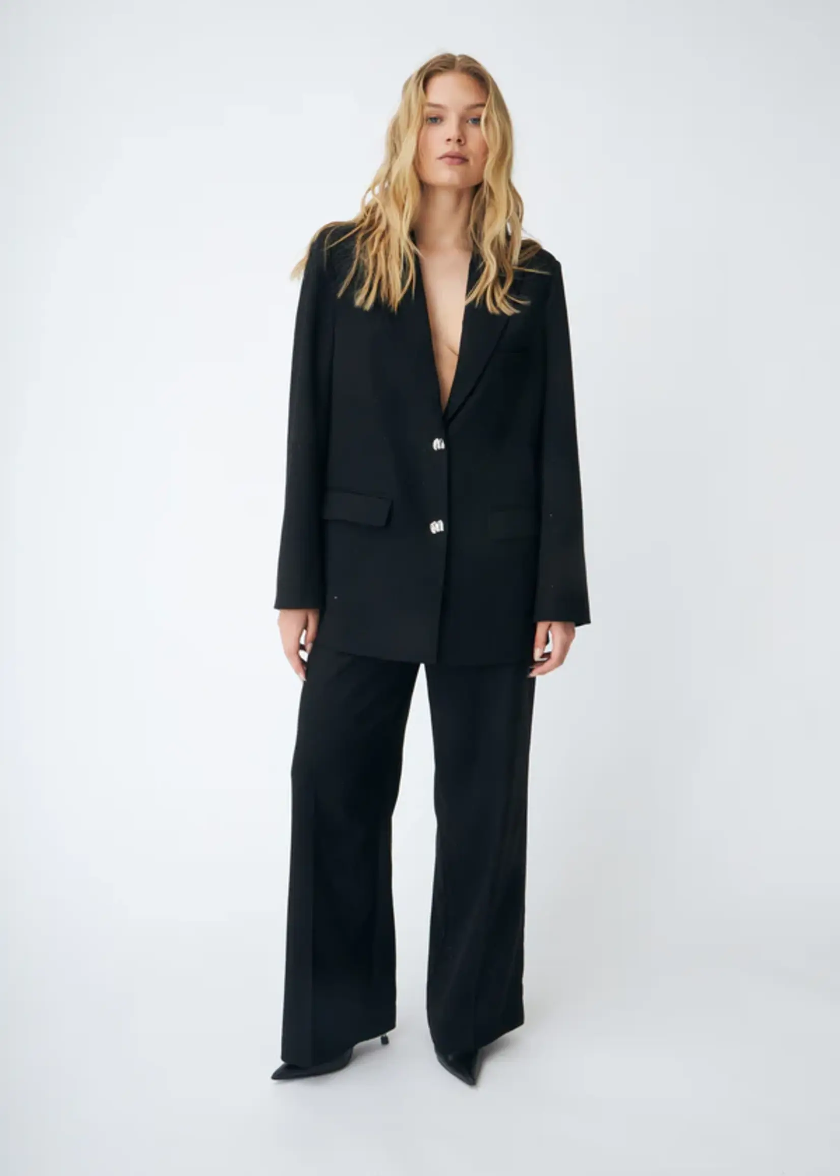 Crass Mancycras Pants - Black Rhinestone