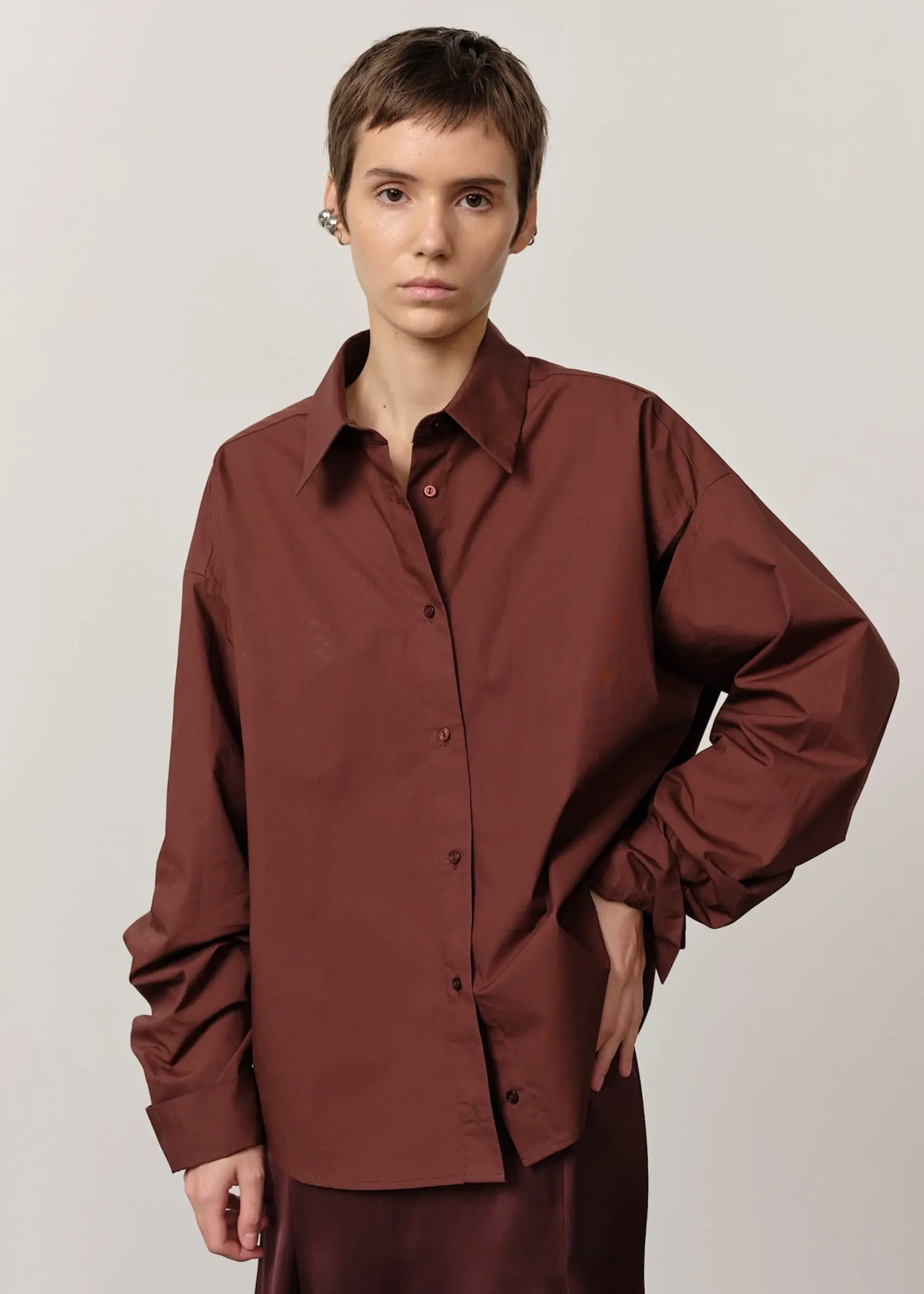 Birgitte Herskind Klara Shirt - Mahogany