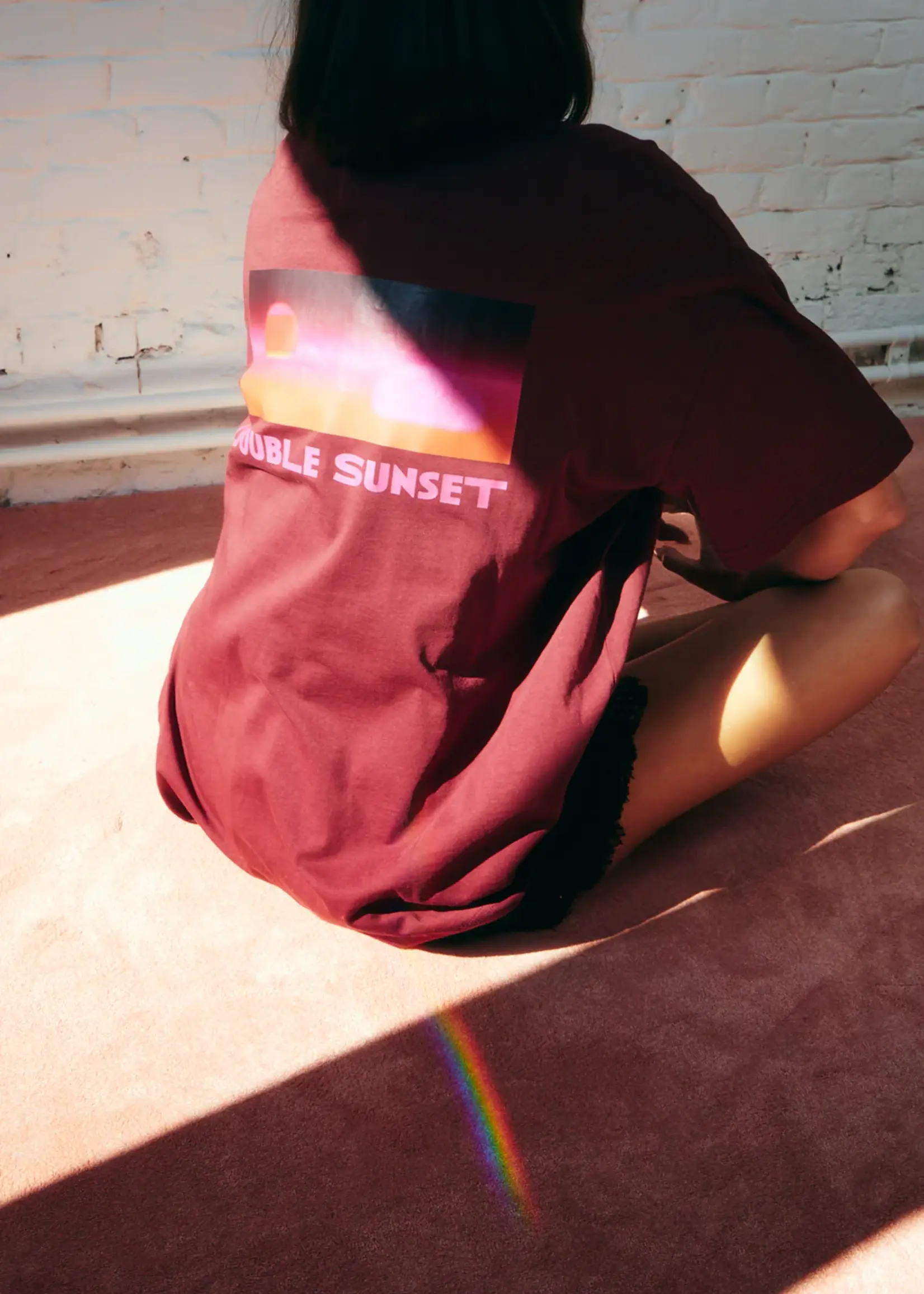Double Sunset The Unisex T-Shirt - Plum