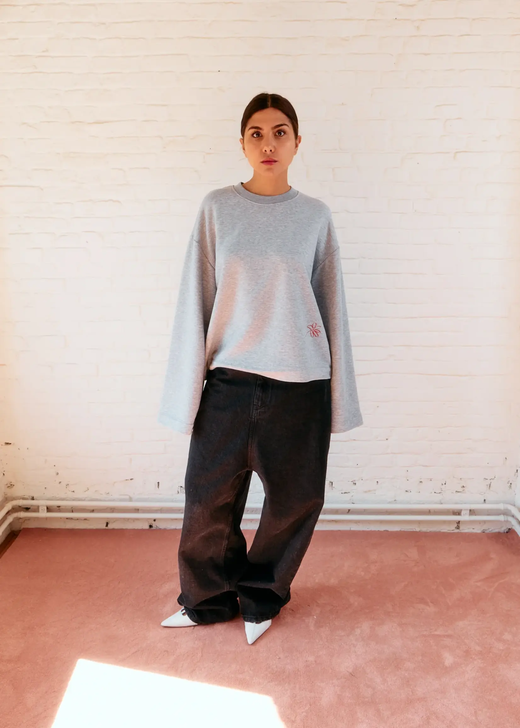 Double Sunset The Wide Sweat - Grey