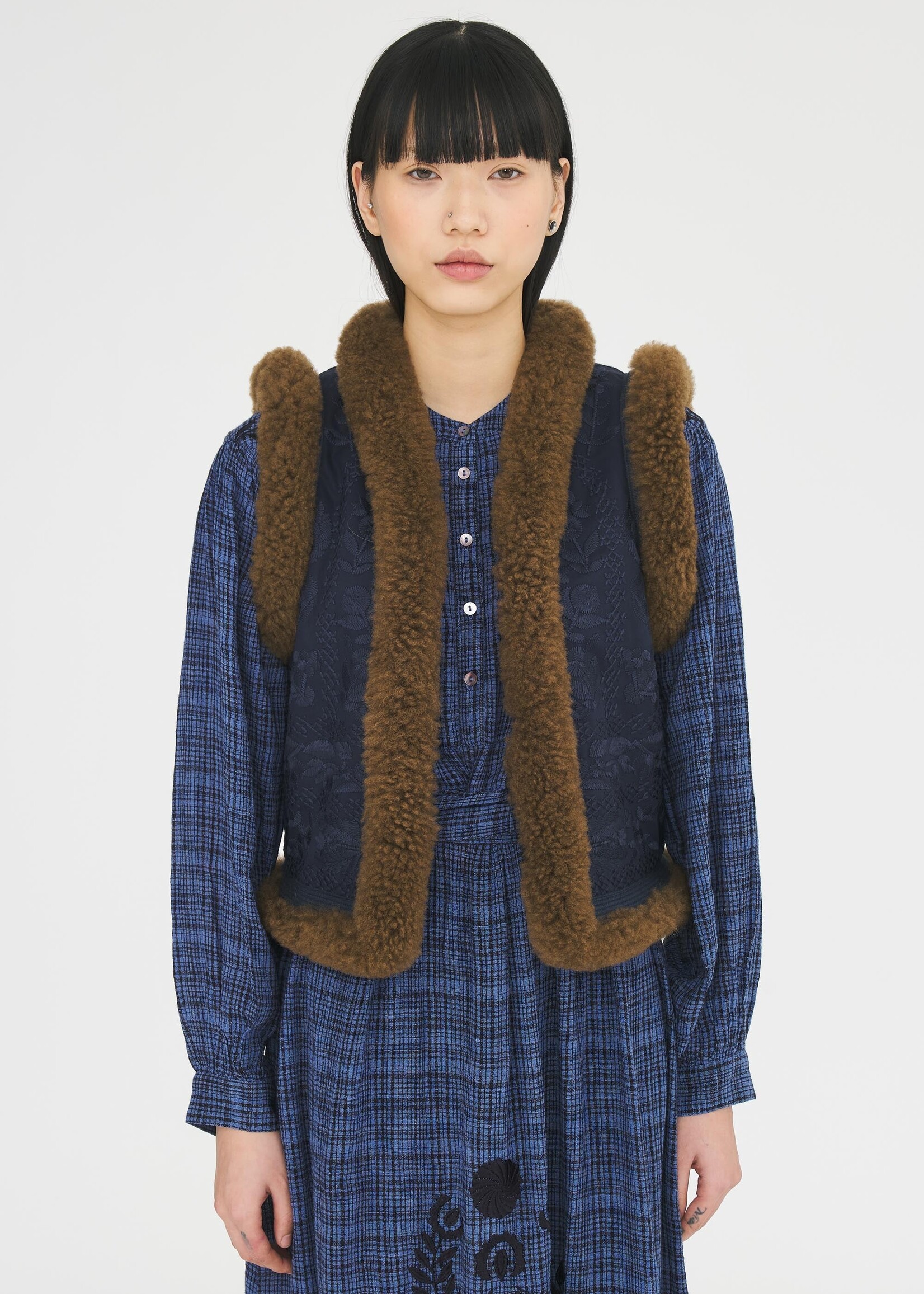 Antik Batik Hugo Gilet - Navy