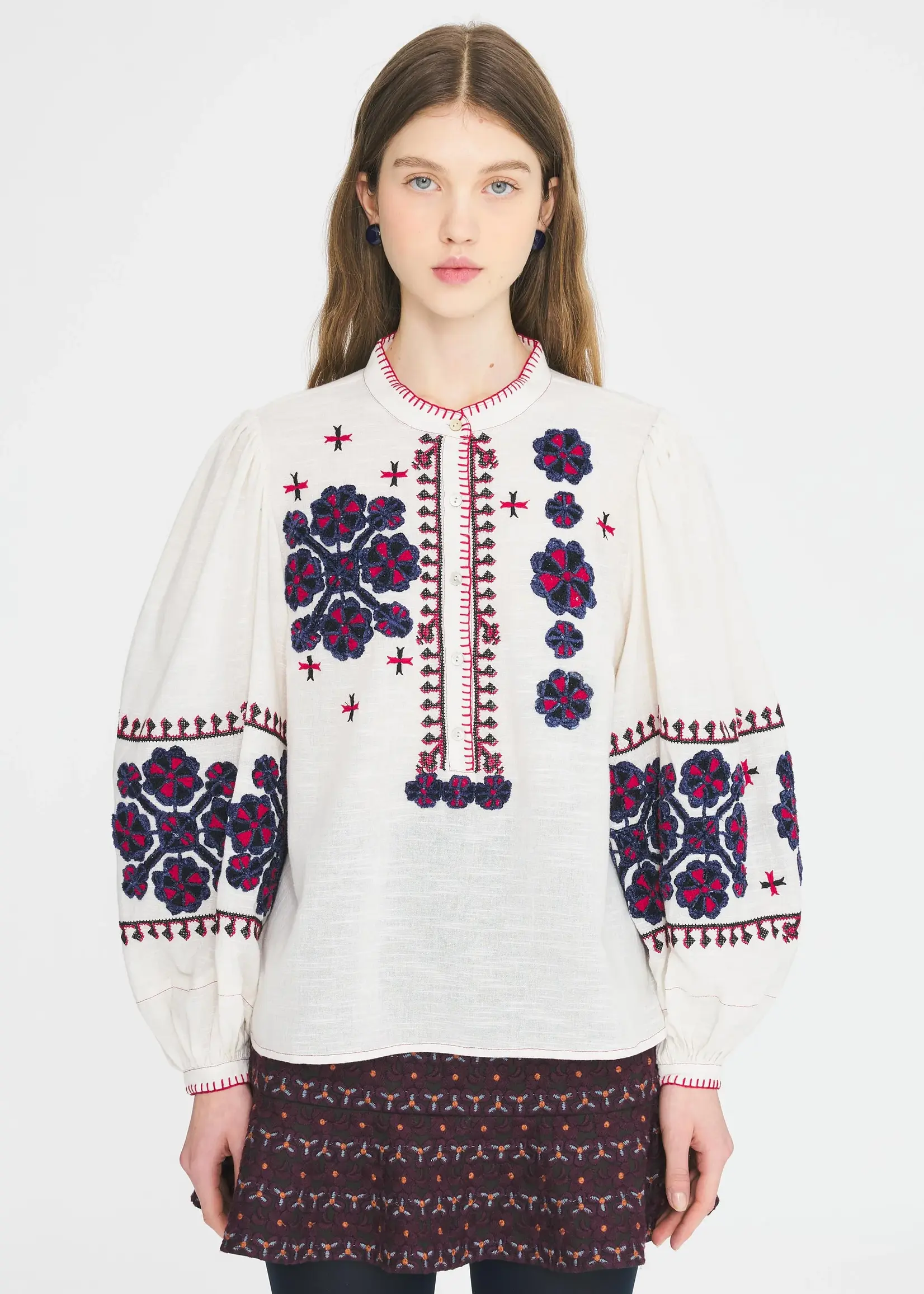 Antik Batik Malie Blouse - Cream